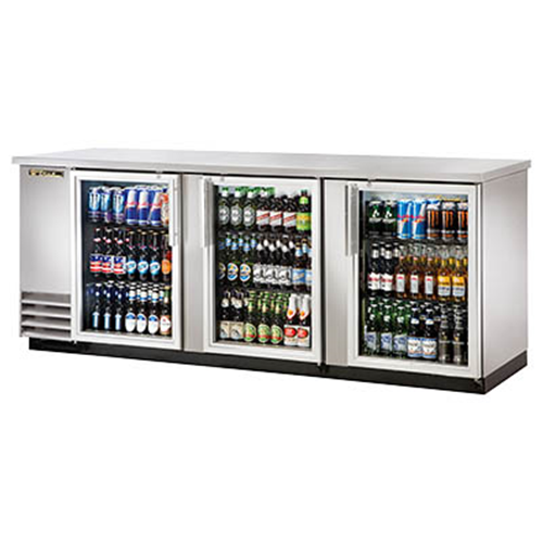True TBB-4G-S-HC-LD Stainless Steel Back Bar Cooler