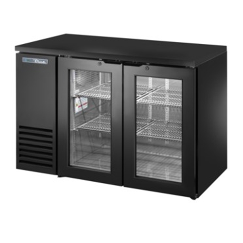 True TBB24-48-2G-Z1-BST-B-1 Shallow Depth Back Bar Cooler