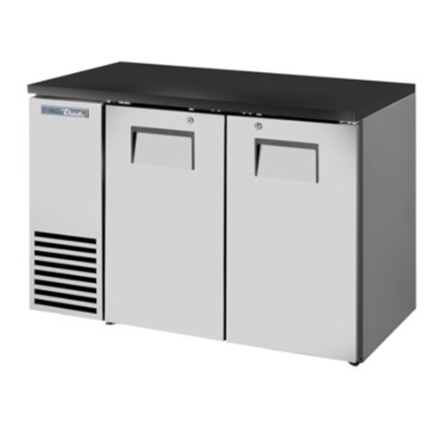 True TBB24-48-2S-Z1-BST-S-1 Shallow Depth Stainless Steel Back Bar Cooler