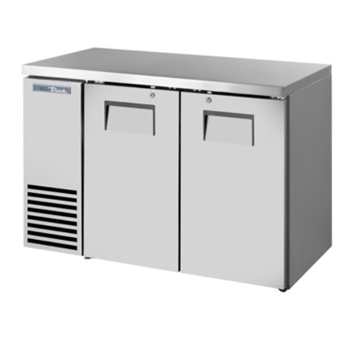 True TBB24-48-2S-Z1-SFT-S-1 Shallow Depth Stainless Steel Back Bar Cooler