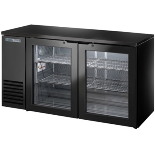 True TBB24-60-2G-Z1-BST-B-1 Shallow Depth Back Bar Cooler