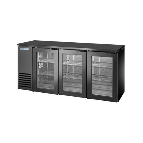 True TBB24-72-3G-Z1-BST-B-1 71-7/8"L Shallow Depth Back Bar Cooler