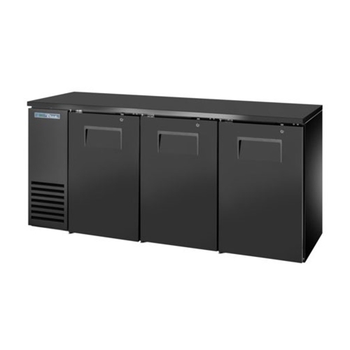 True TBB24-72-3S-Z1-BST-B-1 Shallow Depth Stainless Steel Back Bar Cooler
