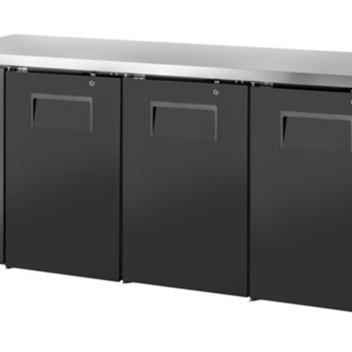 True TBB24-72-3S-Z1-SFT-B-1 Shallow Depth Back Bar Cooler