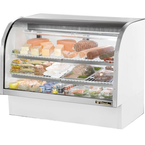True TCGG-60-HC-LD Curved Glass Deli Case