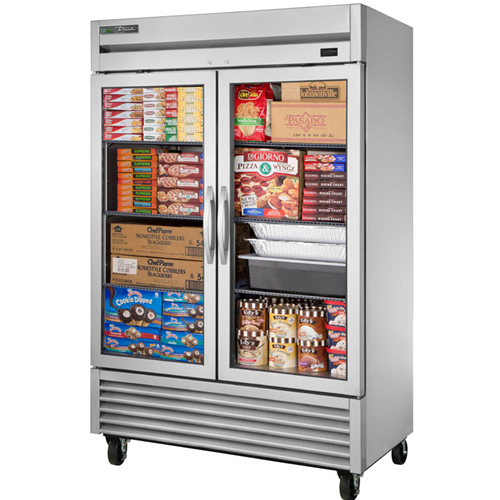 True TS-49FG-HC~FGD01 Glass Door Stainless Steel Freezer