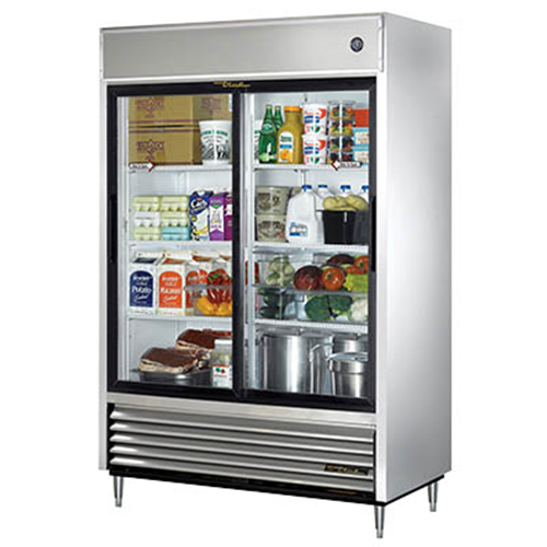 True TSD-47G-HC-LD  Sliding Glass Door Reach-In Refrigerator