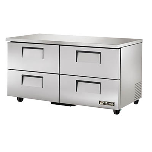 True TUC-60D-4-HC Undercounter Refrigerator w/ 4 Drawers