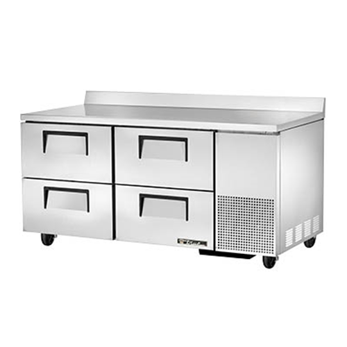 True TWT-67D-4-HC Deep Worktop Refrigerator w/ 4 Drawers