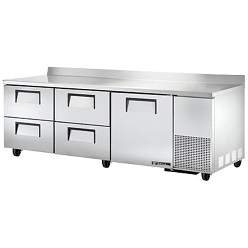 True TWT-93D-4-HC Deep Worktop Refrigerator w/ 4 Drawers